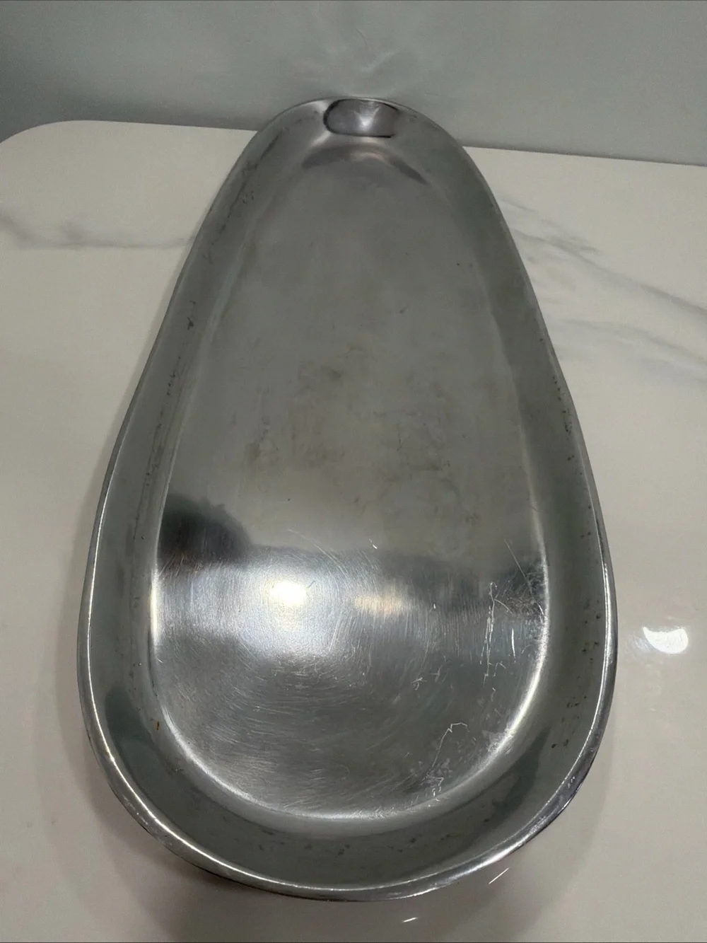 Pottery Barn Silver Rectangular Metal Tray
